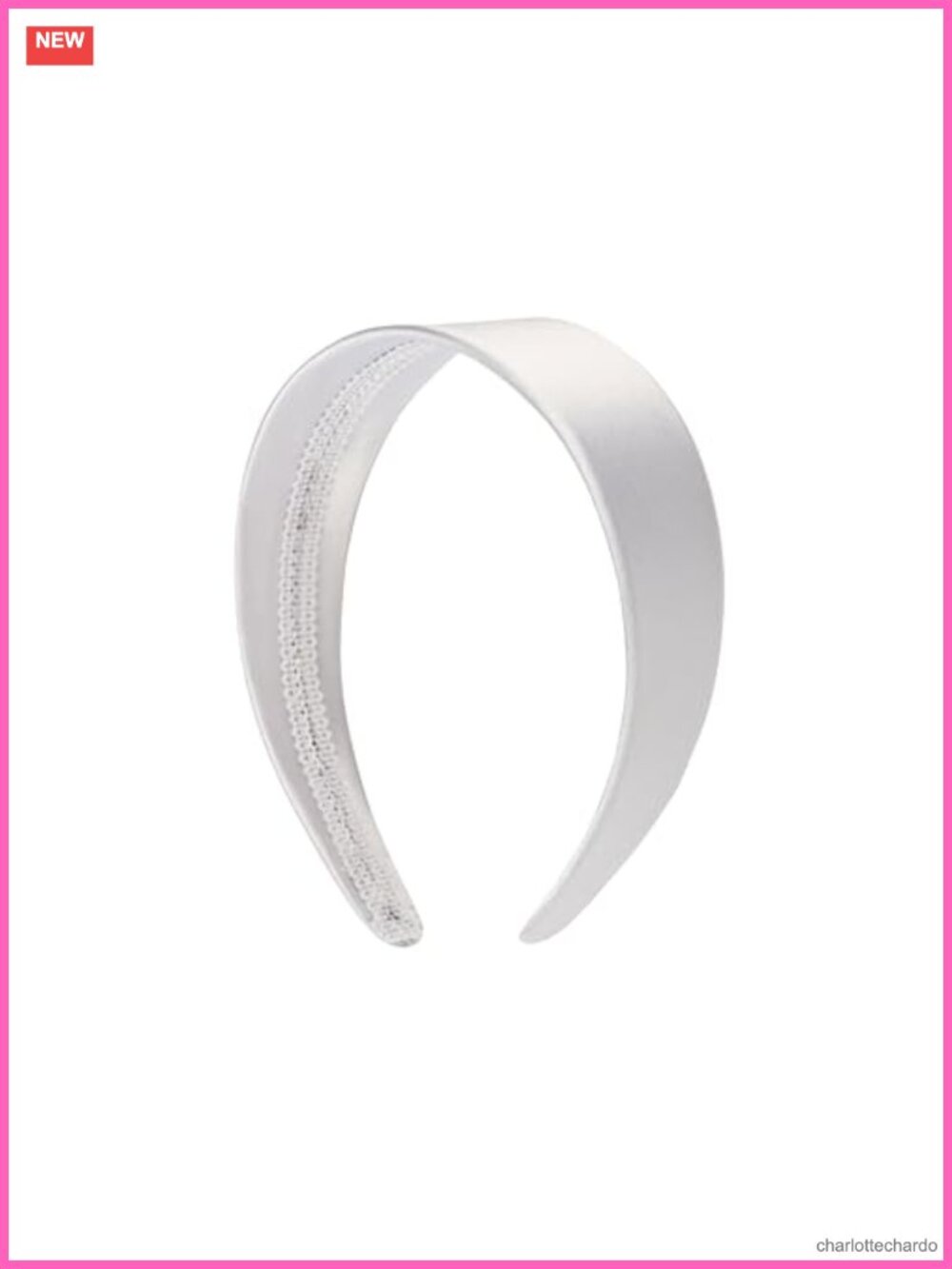 2 Inch Wide Satin Hard Headband No Teeth Comfortable All Hair Types